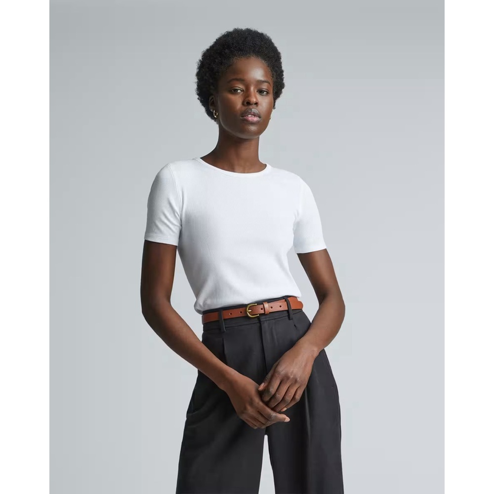 Everlane — The Supima® Micro-Rib Crew — NWT